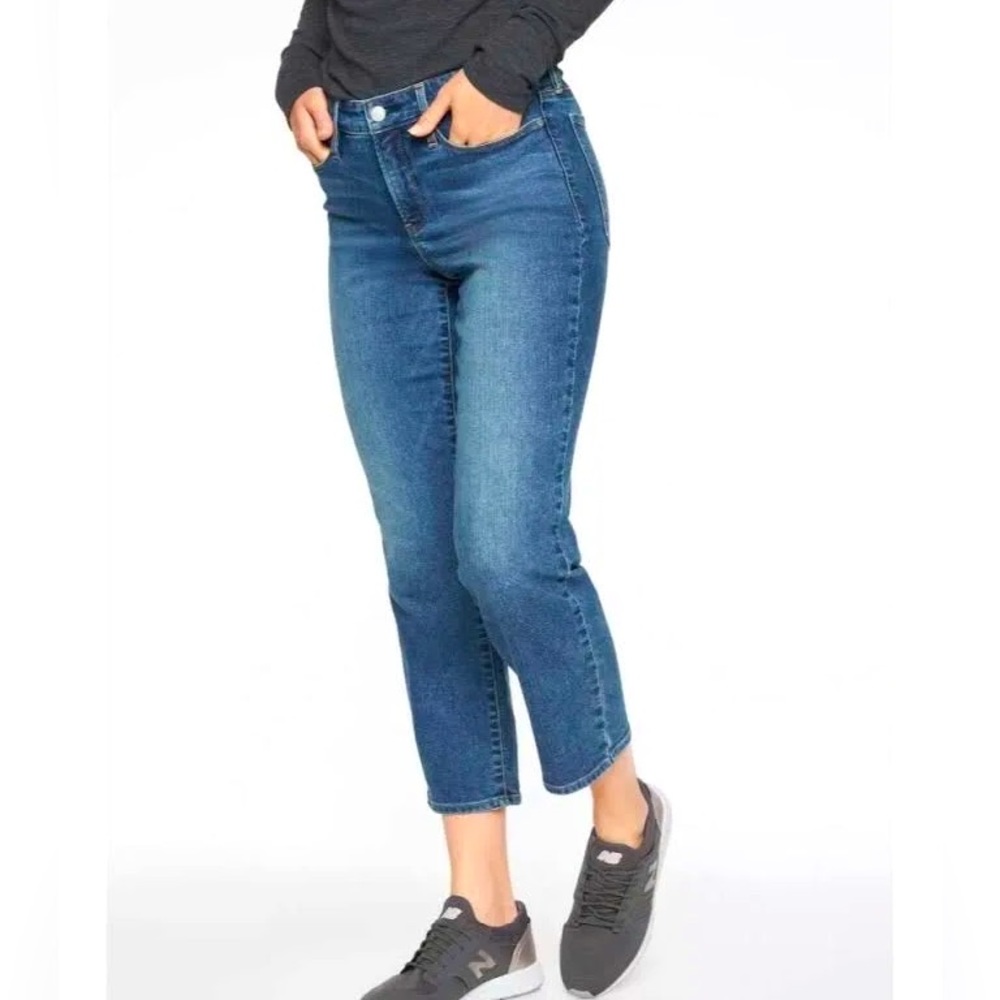ATHLETA SKULPTEK SLIM STRAIGHT JEANS SZ 6